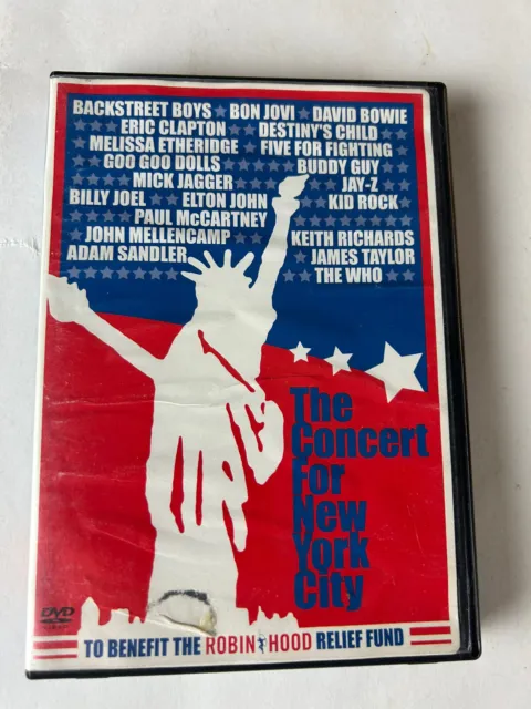 The Concert for New York City DVD 2002 2 Disc Set Bowie The Who Elton John