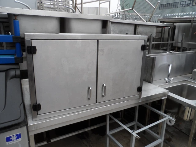 Heavy Duty Stainless Steel Wall Cupboard 2 Door 1000 x 300 mm £200 + Vat