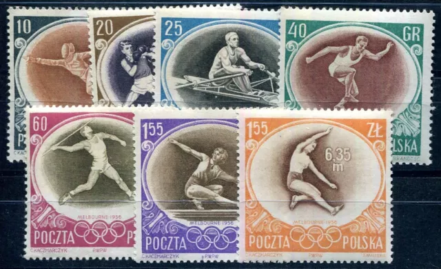 Polen 1956 984-989,994 ** Postfrisch Tadellos Satz (F6520