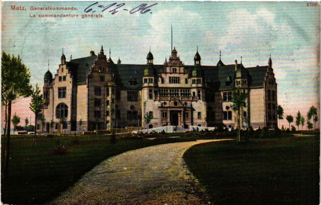 CPA AK METZ - généralkommando - La commandanture générale (454909)