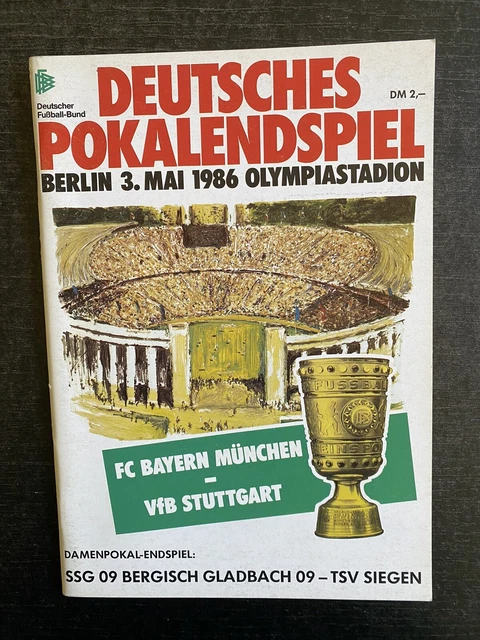 DFB-Pokalfinale 03.05.1986 FC Bayern München - VfB Stuttgart in Berlin