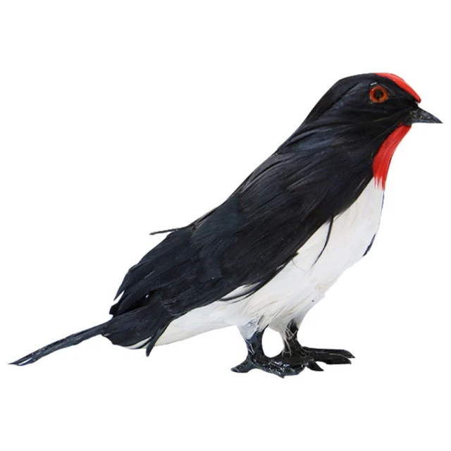 modell Realistische Tiers kulptur Schwarzer Vogel Ornament Statuen schlucken