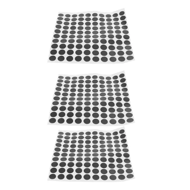 3 Sheets Billiard Black Spot Self Adhesive Markers Snooker Stickers