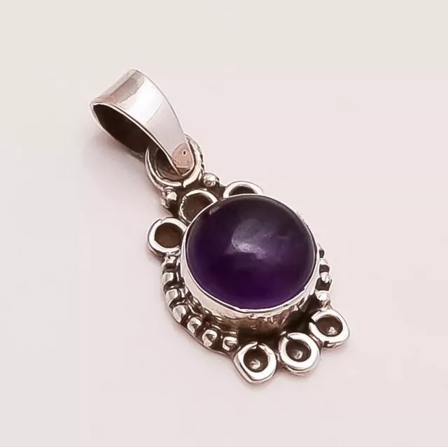 Natural Panorama Amethyst Charm Pendant 925 Sterling Silver Easter Jewelry Gifts