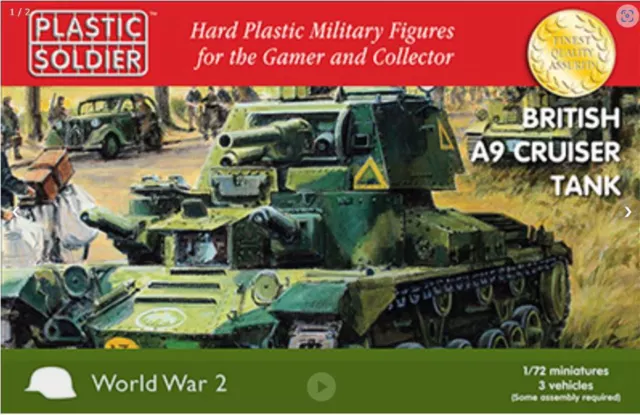The Plastic Soldier Company WW2V20023 1/72 British A9 Cruiser Tank