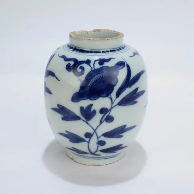 Late 17th-Early 18th Century Dutch Delft Vase or Jar Marked for Gerrit Kam - PT 2