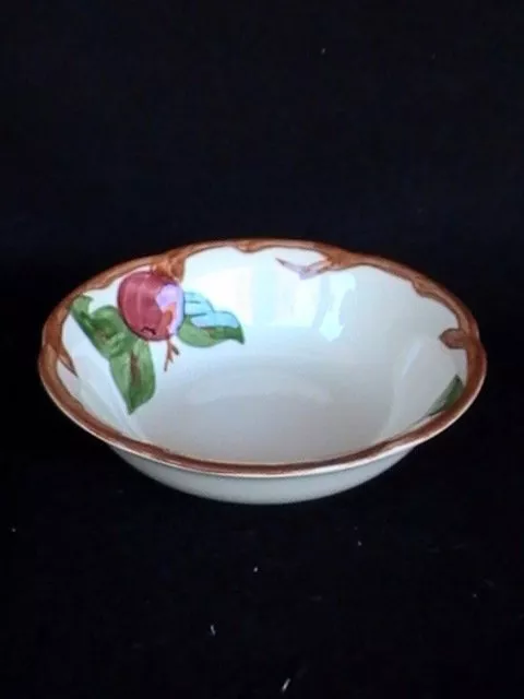 Franciscan Apple Cereal Bowl Cream Red Apples/Green Leaves/Brown Branch Rim