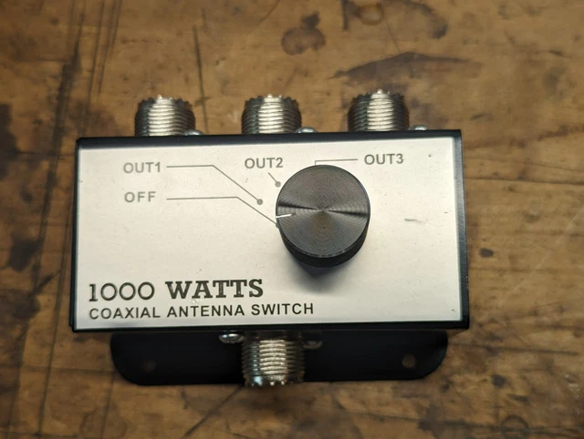 Coaxial Antenna Switch 1000 Watts for CB Coaxial Antenna Switch 1000 Watts for CB