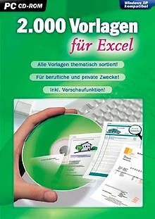 2.000 Vorlagen für Excel de rondomedia GmbH | Logiciel | état très bon