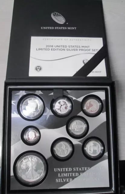 2018 US Mint Limited Edition SILVER Proof Set