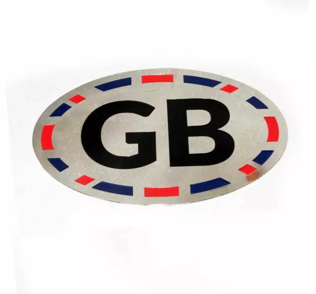 GB Auto Paraurti Decalcomania Distintivo Logo Con Union Jack Orlo Ovale Tipo