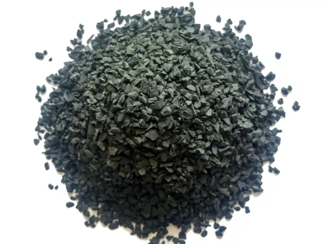 Black Shungite Crushed Chips - Large Sand - 100% Authentic Russian Stone - EMF