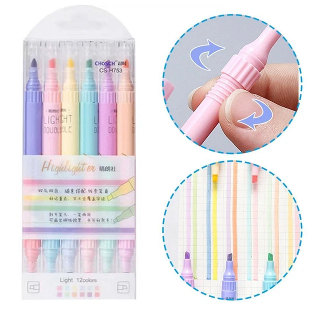 Stylo de couleur Points clés Marqueurs Ensemble de stylos à surligneur
