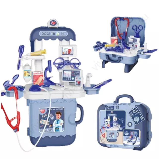 Doctors Set For Kids Pretend Play Medical Playset Doctor Role Play Kit Game Toys