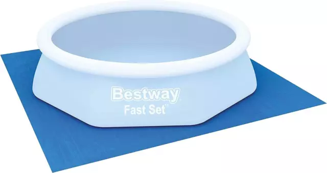 Protector de piso para piscina de tela de tierra Bestway, 274 x 274 cm para piscinas de 8 pies