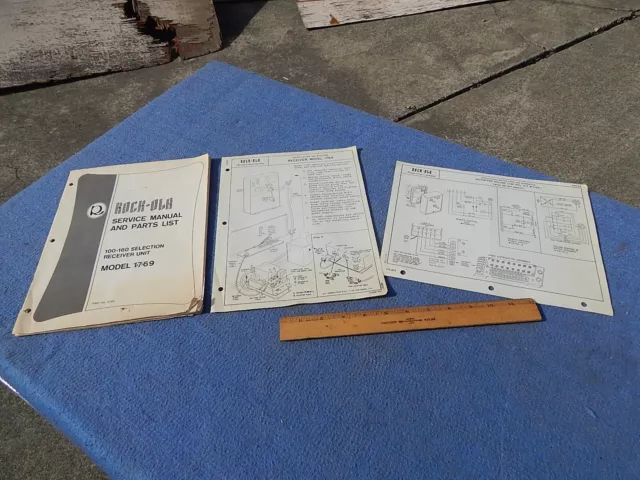 Rock-ola stepper 1769 Service Manual and Parts List + Installation Instructions