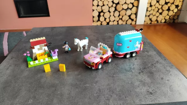 Lego 3186 Friends Emma's Horse Trailer Cheval Van complet de 2012