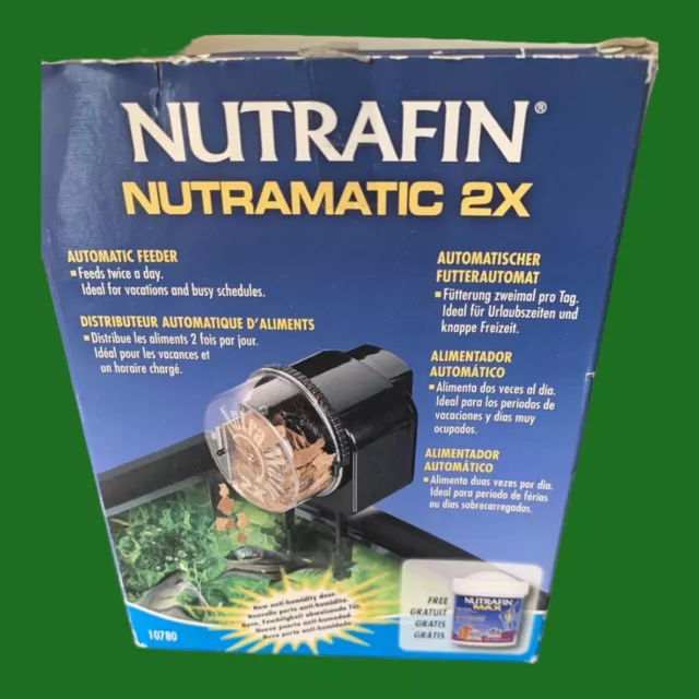 🐟🐠Nutramatic 2X Automatic Fish Food Feeder New Open Box. Great For Vacation