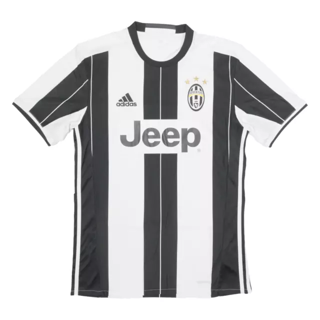 ADIDAS 2016-17 Juventus Home Kit Mens Football Shirt Jersey White Short Sleeve S