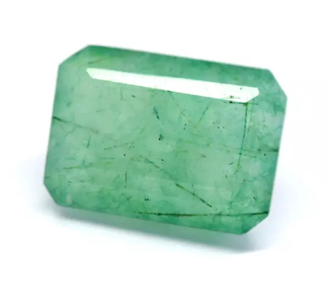 Certificado verde natural esmeralda de Zambia buen brillo corte de piedra...