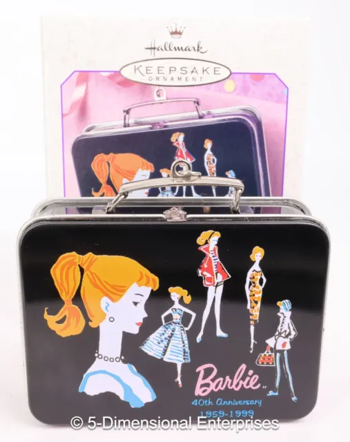  Hallmark 40th Anniversary Edition Barbie Pressed Tin Lunchbox  1959-1999 - 1999 Keepsake Ornament : Home & Kitchen