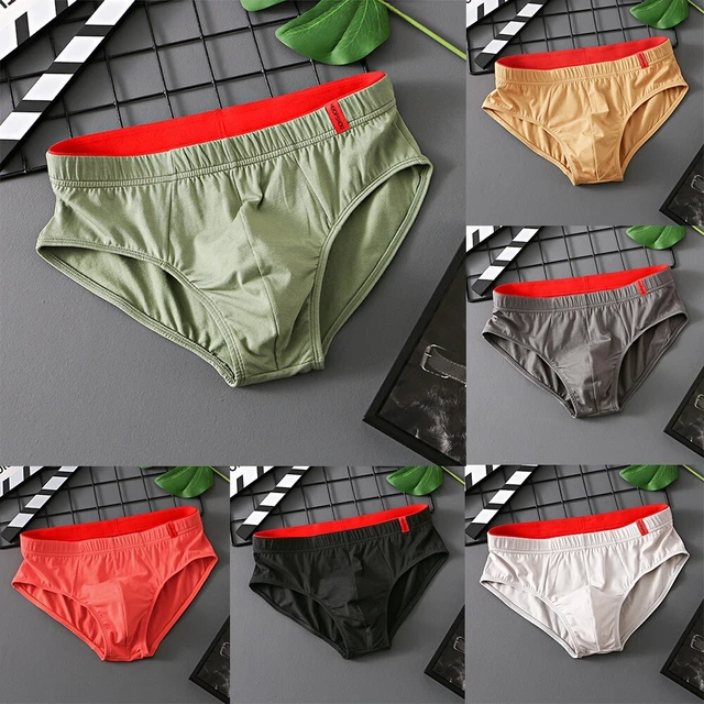 Intime estive uomo biancheria intima traspirante cotone con custodia