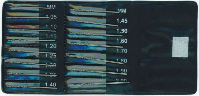 FORETS HSS (1.05 A 2mm) - HSS DRILL SET (1.05 TO 2mm)