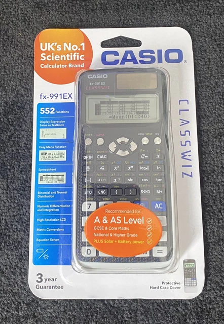 Function Casio CASIO SCIENTIFIC CALCULATOR FX-991EX Classwiz Advanced Engineering-552 ...