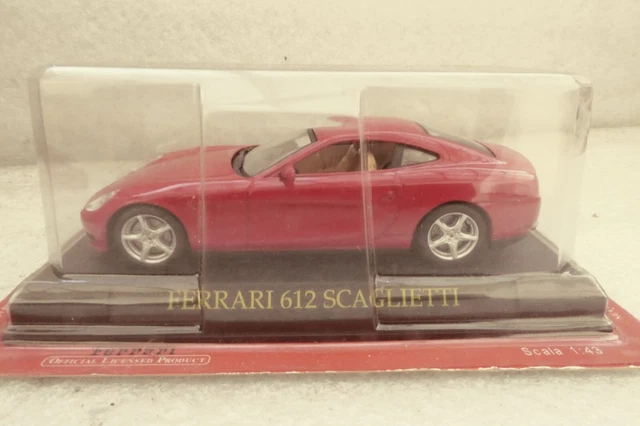 Universal Hobbies Pour Presse Ferrari 612 Scaglietti Rouge Neuf En Blister Serti