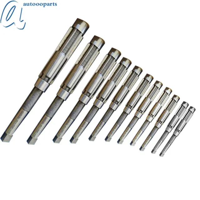 ADJUSTABLE EXPANDING HAND REAMER 11 PCS SET H4 TO H14 SIZES 15/32 " to 1-1/2 "