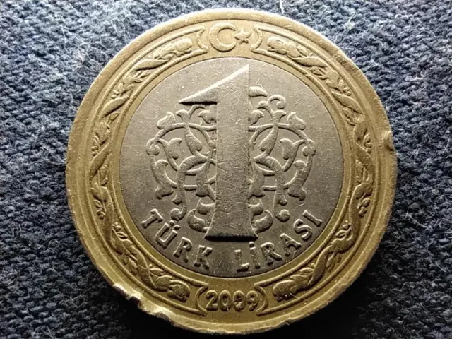 Turkey 1 Lira Coin 2009