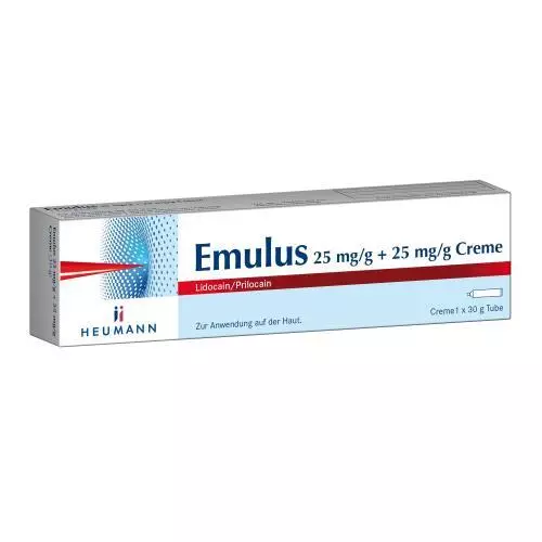 Emulus 30g Creme mit Lidocain / Prilocain zur Betäubung der Haut PZN 11562126