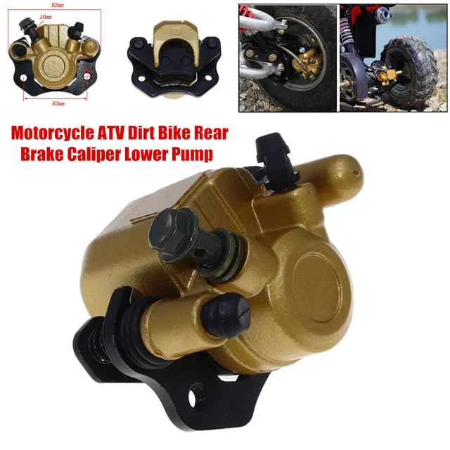 1×Motorcycle ATV Rear Brake Caliper Lower Pump Left For 50-125cc Golden M10X1.25