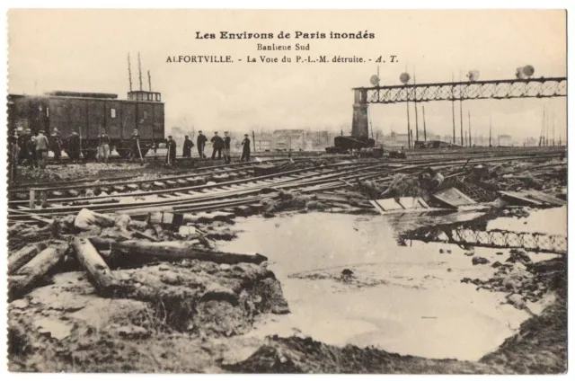 CPA 94 - ALFORTVILLE (Val de Marne) - La Voie du P.L.M. détruite.