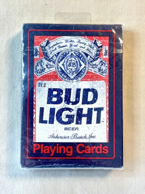 Anheuser Busch Bud Light Beer US Playing Card Company Deck 371 Factory Sealed