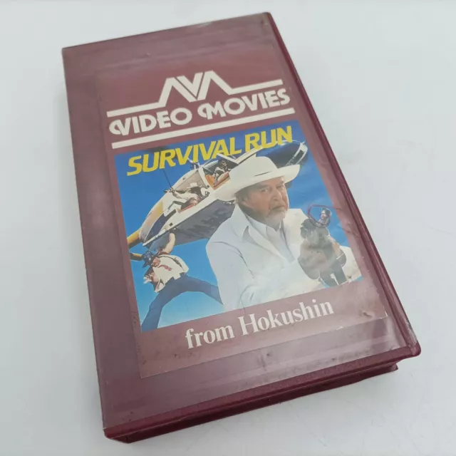 Survival Run (1979) Pre-Cert VHS Video [G] Cut Down Cover | Hokushin