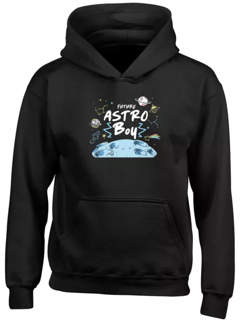 Future Astro Junge Kinder Hoodie Astronaut Planeten Weltraumsterne Rakete Jungen Mädchen Top