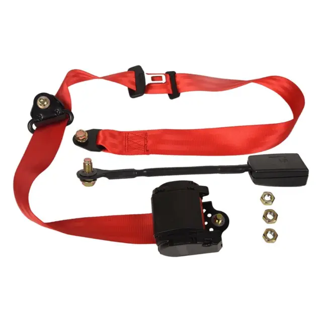 3 Point Ceinture Automatique de Sécurité Universel la Sangle Tüve Prüfug Rouge 2