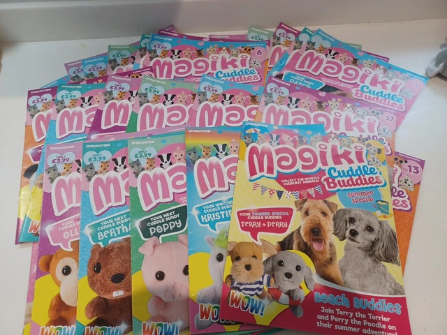 DEAGOSTINI MAJIKI CUDDLE Buddies Magazine Part Set Bundle 32 Magazines ...