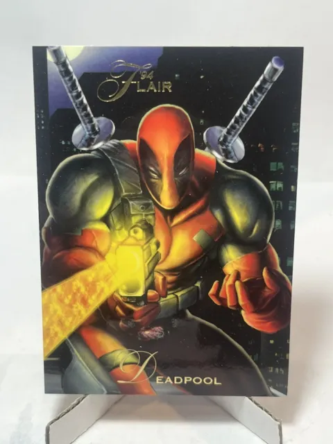 Fleer 1994 Flair Marvel Universe Comics Trading Card #78 Deadpool Strikes 