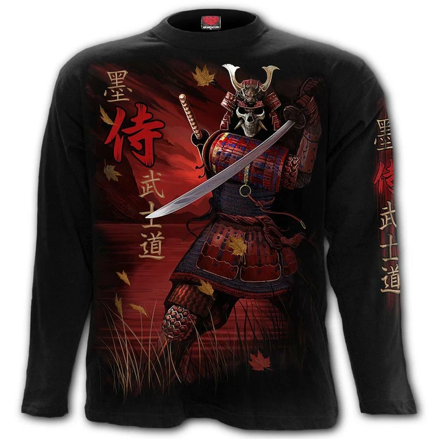 Spiral Direct - SAMURAI - T-shirt nera a maniche lunghe - taglie M - XXL / combattente
