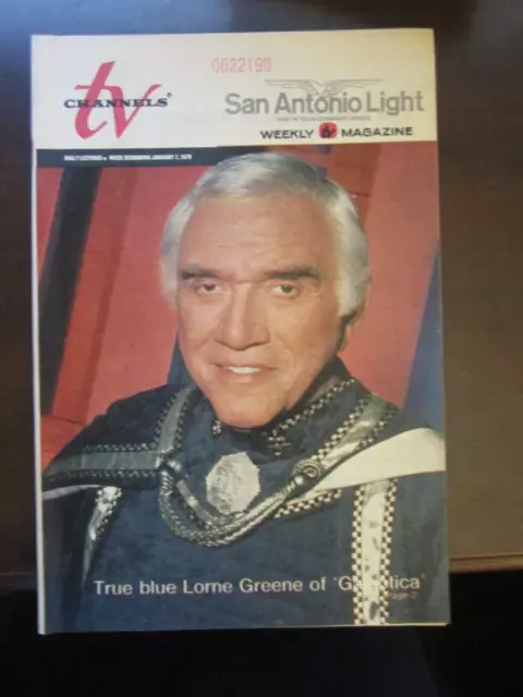 TV Guide Channels Regional Magazine Jan 1979 Battlestar Galactica Lorne Greene