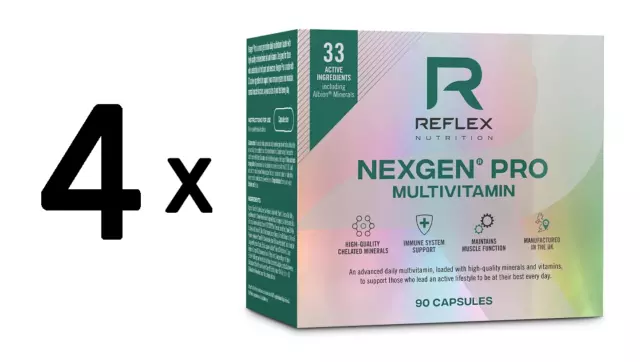 (264 g, 296,33 EUR/1Kg) 4 x (Reflex Nutrition Nexgen Pro Sports Multivitamin -