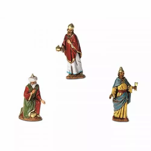 Pastori Statuine Re Magi 6,5 cm per presepe Landi Moranduzzo