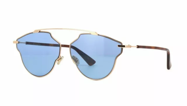 🍀CHRISTIAN DIOR SO REAL POP Copper Blue Havana Aviator Sunglasses NEW AUTHENTIC