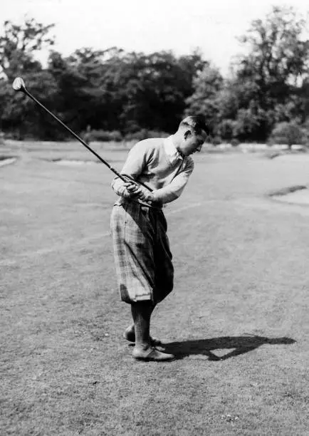 Golf Henry Cotton Of Great Britains 1928 3 Old Photo