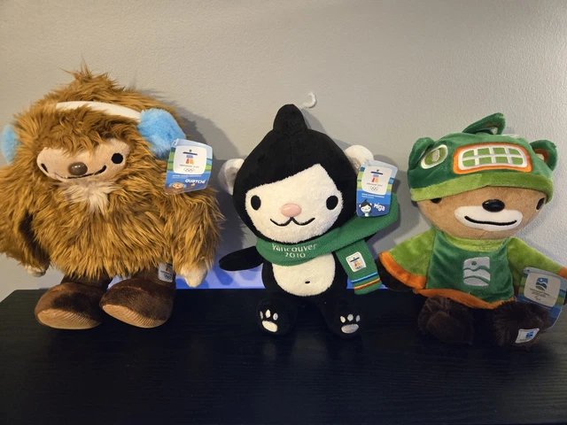 VANCOUVER OLYMPICS 2010 Mascot 4 Set Quatchi Sumi Mukmuk