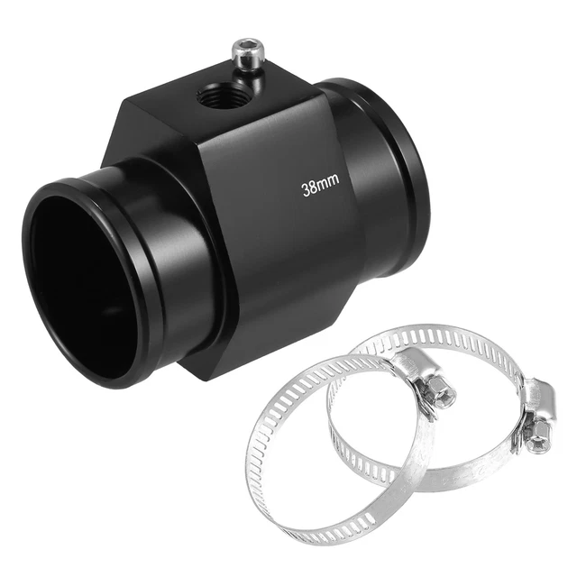 Xibao Tubo Di Giunzione Per Sensore Temperatura Acqua Auto - In Lega Alluminio, 34mm, Con 2 Morsetti