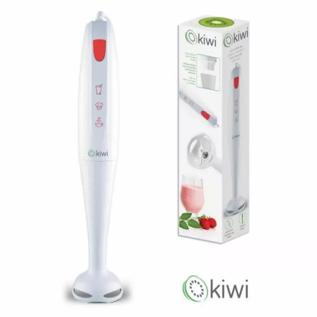 Mixeur Plongeant 200W Blanc/Rouge - Marque Kiwi