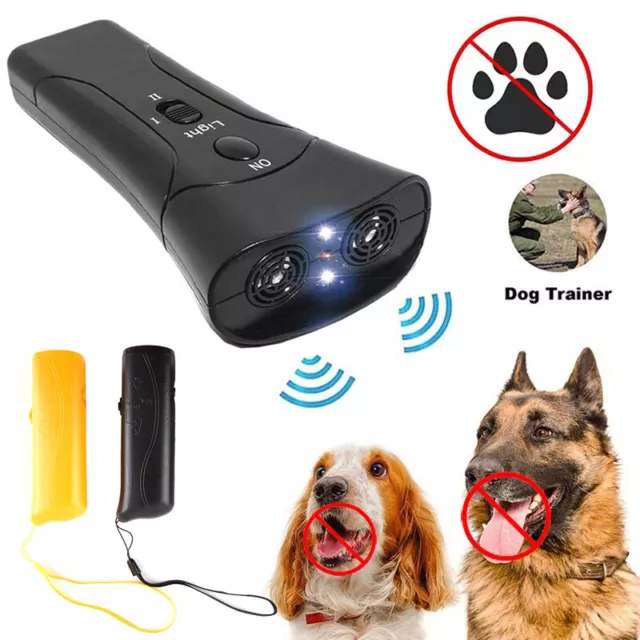 LED Pet Dog Anti Barking Stop Bark Training Repeller Control Device Ultrasonic